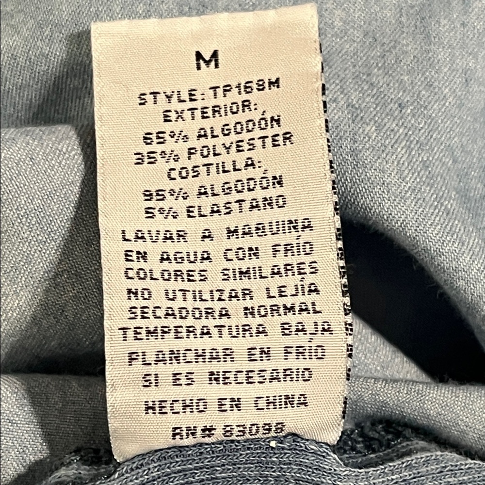 Cavalini Light Blue Denim Button-Down Shirt - Picture 3 of 5
